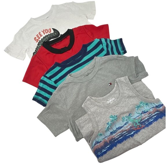 Boys Clothes - 4 Shirts and 1 Tank‎ Top - Size 5 T - Picture 1 of 12